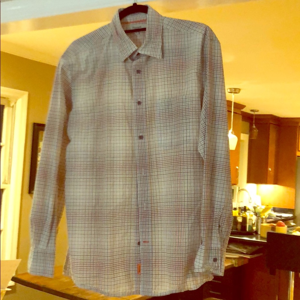 Faconnable button down stripe shirt